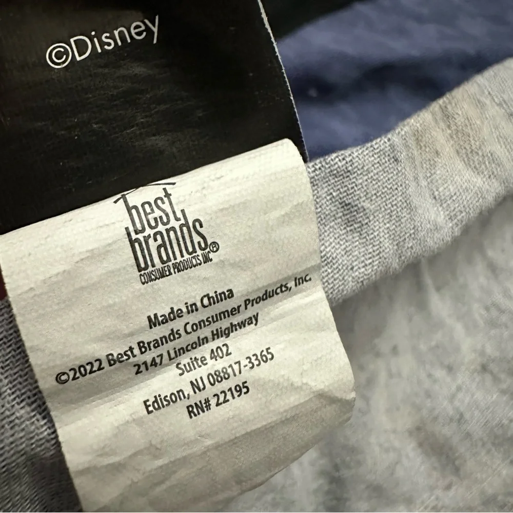 Disney Black and White Fabric Tag